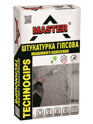 Master technogips штукатурка гіпсова для машинного та ручного нанесення